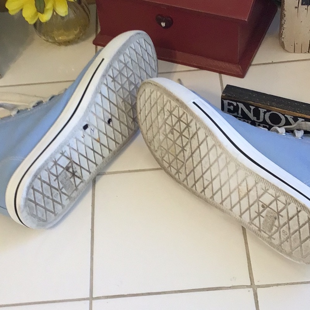 ‘Josiny’ Baby Blue Lace-Up Hi-Top Sneakers - Picture 5 of 7
